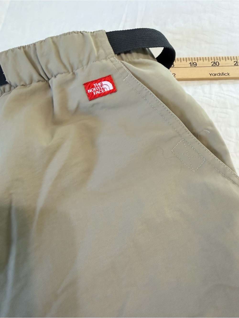 The North Face Cargo Shorts Mens Medium Khaki Hiking Utility Belted Outdoor - Picture 7 of 10